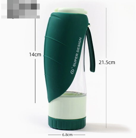 2-in-1 Portable Pet Water Bottle &amp; Food Bow
