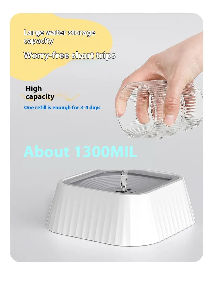 No-Spill Floating Dog Water Bowl