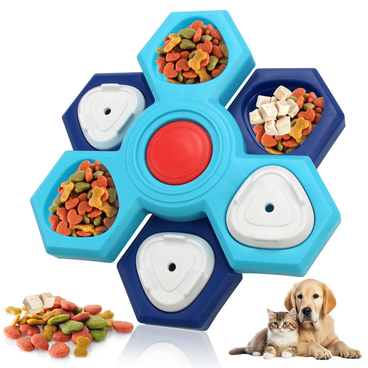 Interactive Dog Treat Puzzle Toy – Slow Feeder &amp; Food Dispensing Game