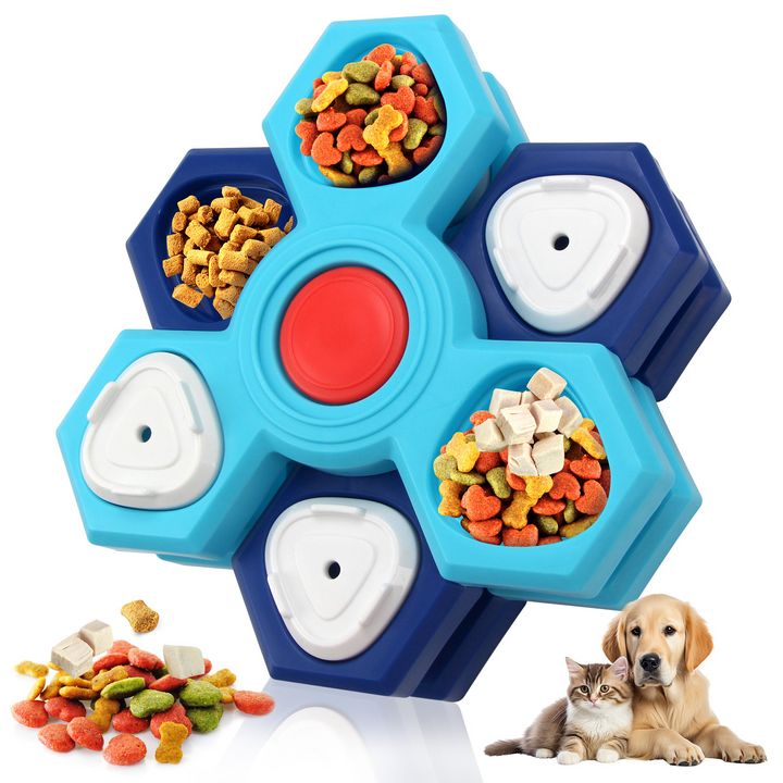 Interactive Dog Treat Puzzle Toy – Slow Feeder &amp; Food Dispensing Game
