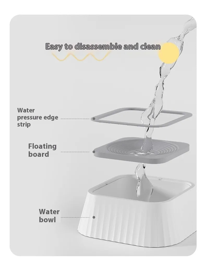 No-Spill Floating Dog Water Bowl