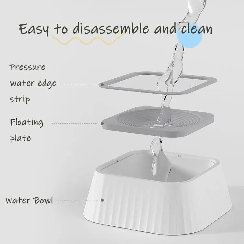 No-Spill Floating Dog Water Bowl