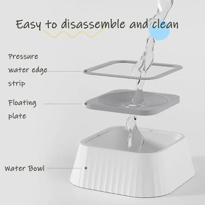 No-Spill Floating Dog Water Bowl