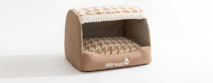 Self-Warming Plush Dog Bed