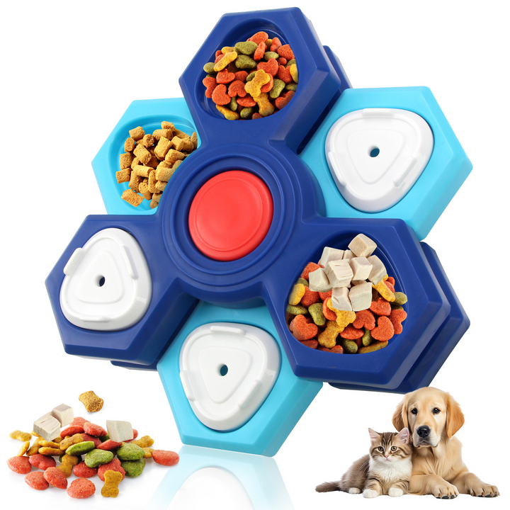 Interactive Dog Treat Puzzle Toy – Slow Feeder &amp; Food Dispensing Game